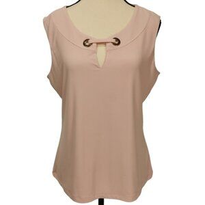 Tommy Hilfiger Silky Tank Blouse in Light Pink - Sz L